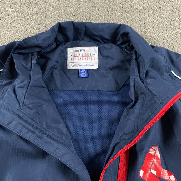 Boston Red Sox Windbreaker Jacket Men's Large Full Zip GIII G-III Carl Banks - Picture 5 of 9